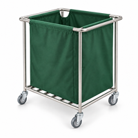 Chariot de service clinique pour articles usagés avec roulettes mobiles pour le stockage du linge usagé et le transport hospitalier