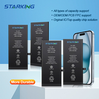 Baterai Li-ion Polymer Pengganti untuk 5S/6/6S/7/8/X/XR/XS/XS Max/SE/11/11P/12/12P/13/13 Pro Max/Mini-Stock