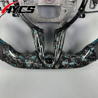 Volant Chauffant Personnalisé en Fibre de Carbone Forgée avec Affichage LED RPM, Compatible Hyundai Elantra N, I30N, I20N, Veloster N, Kona N