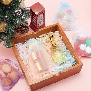Pochettes en vrac à cordon en organza avec logo personnalisé pour cadeaux de fête de <span class=keywords><strong>mariage</strong></span> Emballage de bijoux de Noël Sacs transparents de bonbons Cadeau en maille - Product Image 2