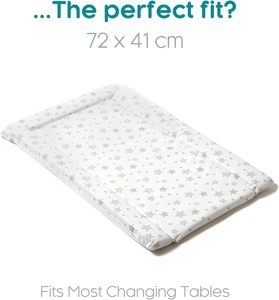 Huihe 70x40x3 cm scuola materna della costa orientale essenziale stella dei cartoni animati in poliestere grigio fasciatoio/fasciatoio - Product Image 2