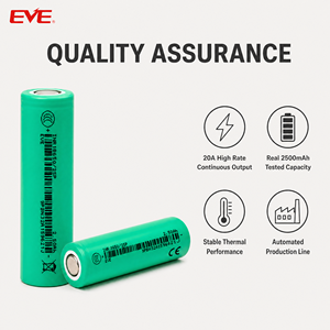 Batteria Ricaricabile 18650 EVE 25P 3.6v 2500mAh NMC, Cella Batteria agli Ioni di Litio 12C - Product Image 5