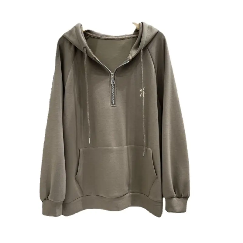 Oversized 300kg Korean plus size slouchy hooded sweater Women's loose pullover long sleeve top fat mm thin hoodie