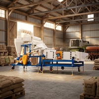 Équipement agricole motorisé à haute productivité 5XFZ-15BX, machine de nettoyage et de sélection du riz
