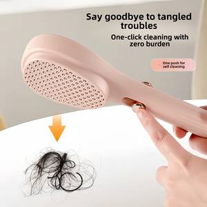 <span class=keywords><strong>Spazzola</strong></span> <span class=keywords><strong>autopulente</strong></span> per capelli da donna con cuscino per massaggio antistatico del cuoio capelluto retrattile nuovo pettine per la cura dei capelli - Product Image 2