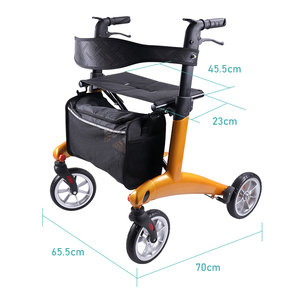 Deambulatore con Seduta per Anziani, Leggero in Fibra di Carbonio, Rollator Portatile Multifunzionale, Attrezzatura per Riabilitazione per Adulti e Anziani - Product Image 2
