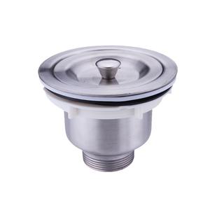 Couvercle de vidange d'évier en acier inoxydable, diamètre 110mm, fileté, anti-corrosion, pour lavabo de cuisine - Product Image 1