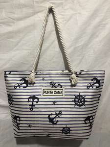 Sac de plage à imprimé logo personnalisé Souvenirs de voyage Sac fourre-tout imprimé <span class=keywords><strong>plante</strong></span> tropicale bord de mer été Grand sac de plage - Product Image 4