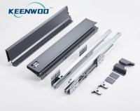 Keenwoo Boîte à tiroirs à fermeture douce pour armoires de cuisine 84MM 135MM 167MM 199MM Hauteurs pour meubles de salon