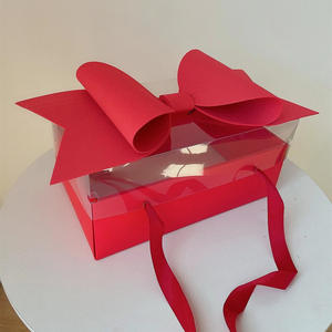 Scatole Regalo <span class=keywords><strong>per</strong></span> Fiori all'Ingrosso con Fiocco 'Ti Amo', Confezioni <span class=keywords><strong>per</strong></span> Rose <span class=keywords><strong>per</strong></span> la Festa della Mamma e San Valentino, Scatola <span class=keywords><strong>di</strong></span> Lusso con Fiocco - Product Image 1