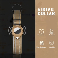 Collier GPS pour animaux de compagnie en nylon durable, réglable, écologique, imperméable, respirant, avec suivi en temps réel pour chiens et chats