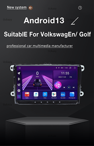 Автомагнитола 4 + 64 ГБ на Android 13 для <span class=keywords><strong>VW</strong></span> Passat B6 B7 CC <span class=keywords><strong>T5</strong></span> Amarok Skoda Octavia2 superb 2 Tiguan Seat leon Jetta Golf 56 Multimedia - Product Image 2