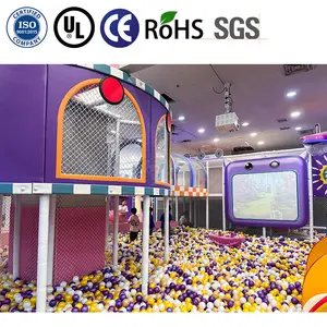 High Quality Naughty Themed Castle Kids Sports Playground Indoor Play Center Small Indoor Playground With Slide Ball Pit Balls