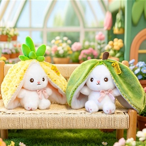 Pendentif en peluche lapin fruité transformable fait main pour Noël <span class=keywords><strong>Zoe</strong></span> Cute - Product Image 5