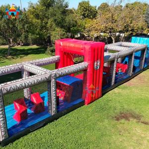 Parcours d'obstacles gonflable géant de 62 pieds, équipement Ninja Warrior, matériau PVC 0,55 mm, garantie de 3 ans, marque WINWAYTOYS - Product Image 6