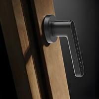 200-Serrure intelligente de porte en bois à empreintes digitales Serrure de porte intelligente en alliage d'aluminium avec caractéristiques de haute sécurité