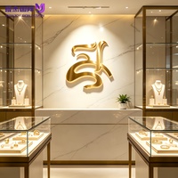 Lettres lumineuses 3D personnalisées en acier inoxydable de qualité supérieure, enseigne rétroéclairée par LED, logo mural pour entreprise, décoration commerciale