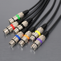 Cable de Micrófono XLR de 3 Pines Macho a Hembra, Cable de Audio Balanceado Chapado en Oro para Mezcladora, Altavoz, Sistema de Sonido, Estudio, 1M