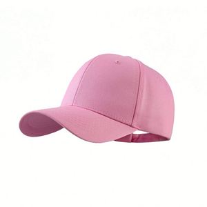 Gorra Deportiva Roja, Negra, Blanca y Rosa con Logotipo Bordado, Hebilla Ajustable, Gorra de Béisbol - Product Image 1