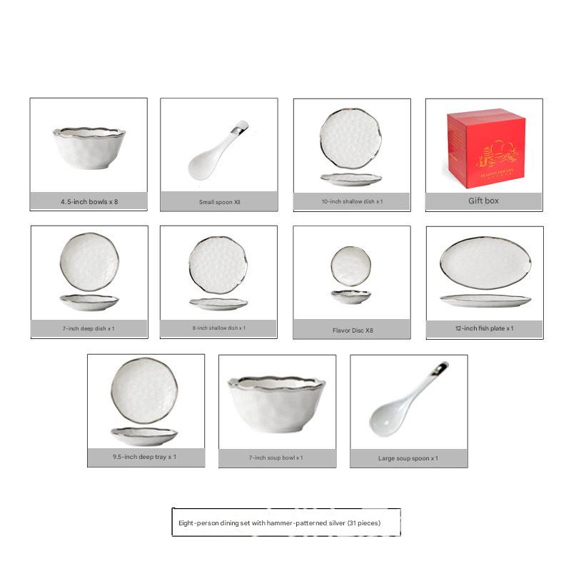 Argent : Ensemble pour 8 personnes