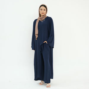 Loriya 2024 Nuovo Set di 3 Pezzi Abaya in Poliestere Stile Dubai e <span class=keywords><strong>Turchia</strong></span>, <span class=keywords><strong>Abbigliamento</strong></span> Islamico Modesto per Donne - Product Image 2