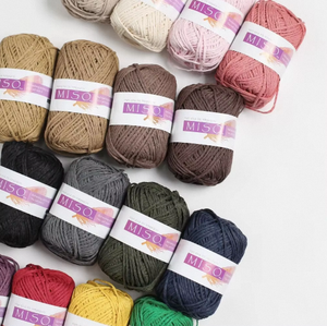 NE20 1 Chunky Miso Abaca Cotton Reflective <b>Yarn</b> 50g Ball Hand Knitting Crochet <b>Yarn</b> For Needlework Decoration - Product Image 1