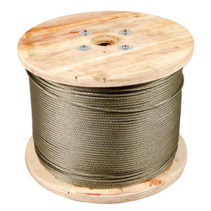 Cuerda <span class=keywords><strong>de</strong></span> alambre <span class=keywords><strong>de</strong></span> acero galvanizado, con grasa amarilla, 6x19, 16mm, 18mm y 20mm, 6X19 + FC, para grullas <span class=keywords><strong>de</strong></span> amarre <span class=keywords><strong>de</strong></span> pesca <span class=keywords><strong>de</strong></span> <span class=keywords><strong>arrastre</strong></span> - Product Image 1