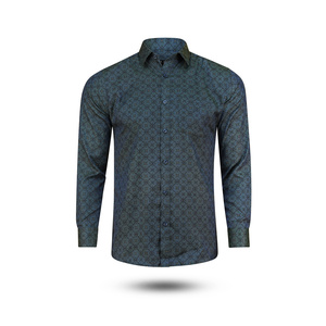 Camisa de Algodón Tejido para Hombre, Manga Larga, Cierre de Botones, Cómoda, Informal, para Uso Diario, Ropa Elegante al por Mayor - Product Image 1