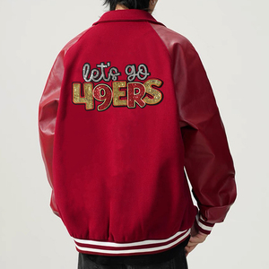 Parches de Decoración Bordados en Chenilla Personalizados de Diseñador, Insignias Termoadhesivas de los 49ERS, Apliques para Gorras y Ropa con Logotipo - Product Image 3