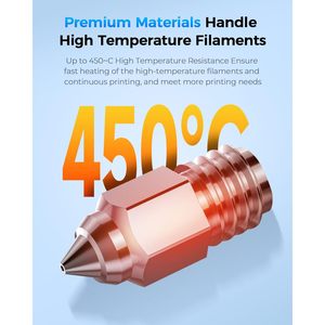 Kit de boquillas Creality Ender 5 Max, 8 piezas, acero endurecido, resistente al desgaste, impresión a alta temperatura, accesorio para impresora 3D - Product Image 4