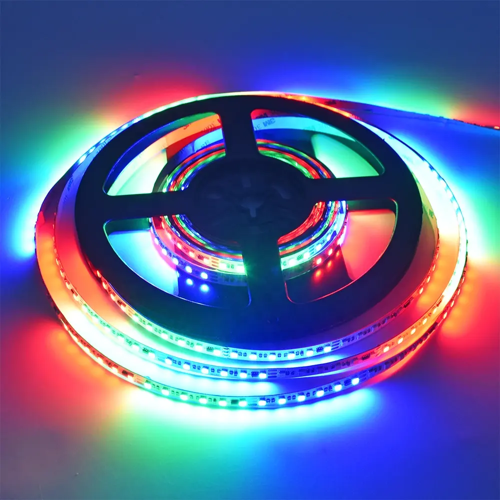 WS2811 Bande lumineuse LED WS2812B 8mm Adressable Digital Color Changing 5050 SMD Magic Dream Color RGB IC LED Pixels Strip Light