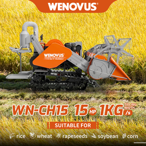 Mietitrebbia cingolata WN-CH15 con motore diesel da 15 CV e capacità di alimentazione di 1 kg/s - Product Image 1