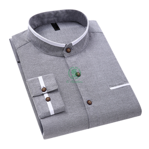 Chemises pour hommes de printemps et d'automne en gros et personnalisées - Product Image 4