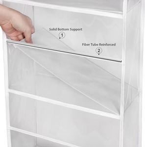 ที่แขวนเก็บไหมพรมสำหรับถักนิตติ้งและโครเชต์ พร้อมช่องใสพลาสติก 5 ช่อง - Product Image 2