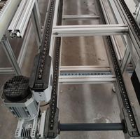 Sistema de Transferencia de Palés de Fábrica Toshine, Transportador de Cadena de Doble Velocidad con Tamaño Personalizado, Máquina de Transporte de Palés