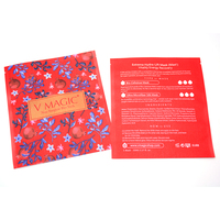 Masque facial en aluminium imprimé, sachet en plastique laminé à trois côtés scellés avec une encoche de déchirement pour l'emballage cosmétique