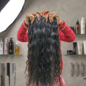 100% <b>Cheap</b> Wholesale Remy Unprocessed Cuticle Aligned Wavy Machine Double Weft Indian Human Hair <b>Extensions</b> Clip-in Weave - Product Image 6