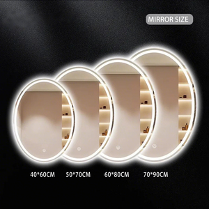 TETE Hersteller Anti Fog Großhandel <span class=keywords><strong>Vanity</strong></span> Wall Moderne Touchscreen Led Light Hotel <span class=keywords><strong>Oval</strong></span> Smart <span class=keywords><strong>Mirror</strong></span> für Wohnung