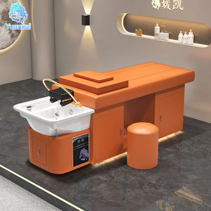 เตียงสระผมเซรามิกแบบกำหนดเองพร้อมไฟ เก้าอี้นวดไทยอเนกประสงค์สำหรับสระผมและบำรุงศีรษะ - Product Image 1