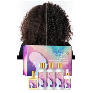 Etiqueta privada Productos orgánicos afroamericanos para el cuidado del cabello Juego de regalo Champú y acondicionador de manteca de karité natural