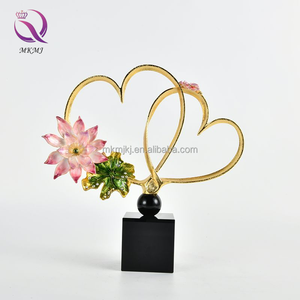 Adorno de Cristal Esmaltado Hecho a Mano de Lujo con Degradado Moderno, Geométrico MKMJ Guangdong, para Uso Diario en el Hogar - Product Image 6