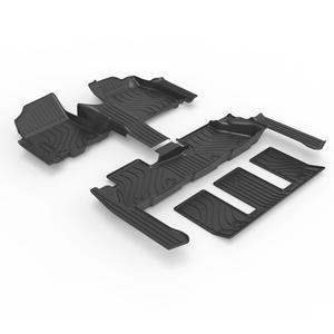 พรมปูพื้นรถยนต์ TPE 5 มิติ แบบสั่งทำจากโรงงาน สำหรับรถยนต์พวงมาลัยขวา Toyota ISIS <span class=keywords><strong>2WD</strong></span> ปี 2004-2017  แบบสามแถว พร้อมพรมปูพื้นท้ายรถและพรมปูพนักพิงหลัง - Product Image 3