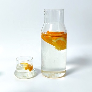 Jarra de Agua de Vidrio de Gran Capacidad, Diseño Único para el Verano, con Tapa y Boquilla, para Café, Jugos y Bebidas Frías - Product Image 6