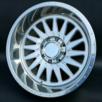 Rines Personalizados para Camioneta Todoterreno, Pulidos, de 24X12, 26X12, 30X14, 5X127, 8X6.5, de Aleación Forjada, para GMC Sierra 1500, Yukon, RAM