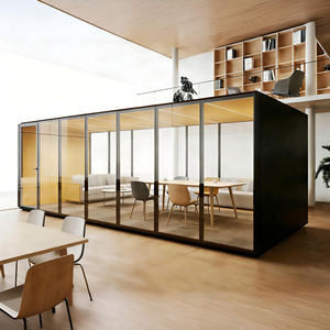Cabine de réunion et de travail moderne, silencieuse, portable, personnalisée, abordable, pour le lieu de travail - Product Image 3