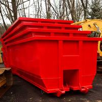 Matériel de traitement des déchets, bac à déchets à double porte, collecte de déchets de construction, recyclage, XINTUO XT150 certifié CE