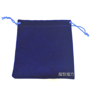 Velvet Bag For Cube 13x15cm <b>Drawstring</b> Closure Black Blue Magic Cube Storage <b>Pouch</b> Accessory - Product Image 3