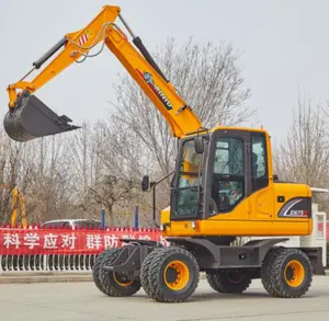 XINIU XN75B 7 tonnes pelle sur pneus chine mini pelle minière machines pelle sur roue Rhinocéros avec des prix compétitifs