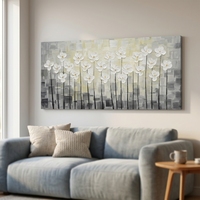 Peinture à l'huile abstraite peinte à la main, décoration de luxe pour la maison, art mural de paysage moderne, peinture à l'huile faite à la main sur toile, originale, sans cadre