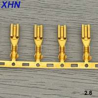 Konektor Kuningan Berpegas 2.8mm Langsung dari Pabrik, Terminal Strip Horizontal Tipe Lurus 110, Terminal Sekring Tekan Dingin